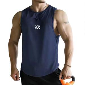 Camiseta sin mangas personalizada, camisetas sin mangas para hombre, material de malla de entrenamiento sin mangas, secado rápido, atlético, para correr, gimnasio, Playa muscular - Product Image 2