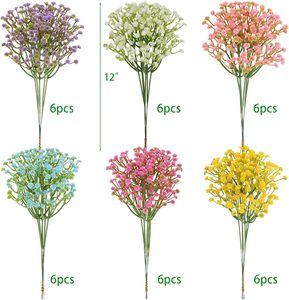 Bouquet de Gypsophile Multicolore en Gros, Fleurs Séchées Décoratives, Fleurs Artificielles, Décoration d'Intérieur, Cadeaux pour la Saint-Valentin - Product Image 2