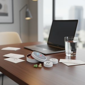 กระป๋องโลหะทรงกลมสำหรับใส่ขนม พร้อมโลโก้สั่งทำเพื่อการส่งเสริมการขาย - Product Image 3