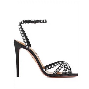 Nuovi Arrivi Primavera/Estate 2026: Sandali con Tacco a Spillo Super Alto, Decorati con Ananas Dorato e Strass, Stile Etereo e Alla Moda per Occasioni Casual e Banchetti - Product Image 4