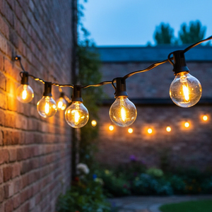 <span class=keywords><strong>Guirlande</strong></span> lumineuse G40 avec ampoules LED incassables, étanches, pour extérieur, patio, jardin, fête, éclairage décoratif - Product Image 3
