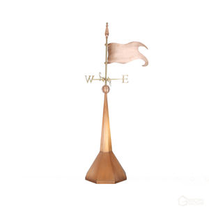 مقياس اتجاه الرياح معدني فاخر بتصميم حصان حديقة صيني مزخرف ومهني - Product Image 6