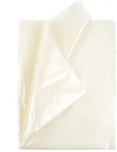 Regalo de lujo tejido brillante de blanco de la perla de papel de tejido