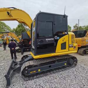 รถขุดไฮดรอลิกขนาดเล็ก Komatsu PC70 มือสอง 7 ตัน เครื่องยนต์เทอร์โบ ระบบเกียร์ควบคุมด้วย PLC ประสิทธิภาพสูง ชั่วโมงการทำงานต่ำ - Product Image 3
