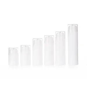 Weißer PP-Kunststoff 30ml 50ml 80ml 100ml 120ml 150ml Airless Lotion Pump Bottle