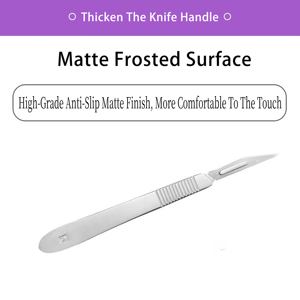 مشرط جراحي يدوي عالي الجودة قابل لإعادة الاستخدام من الفولاذ المقاوم للصدأ السميك، مقبض رقم 3، فئة II، ضمان لمدة سنة واحدة - Product Image 3