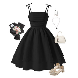 Vestido <span class=keywords><strong>de</strong></span> princesa con tirantes para <span class=keywords><strong>niñas</strong></span> <span class=keywords><strong>de</strong></span> primavera y verano, vestido <span class=keywords><strong>de</strong></span> fiesta rosa con volantes y falda en capas, traje <span class=keywords><strong>de</strong></span> boda <span class=keywords><strong>de</strong></span> cumpleaños para niña <span class=keywords><strong>de</strong></span> las flores - Product Image 5