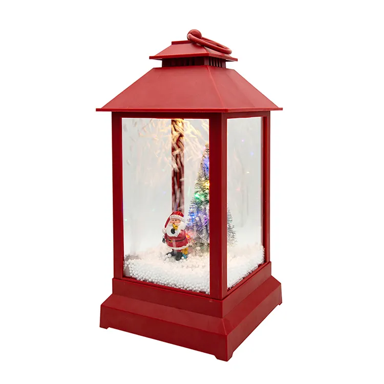 Gift Home Decorative Battery and USB LED Music Rotate Snowing Lantern Christmas Lantern Festival Lantern