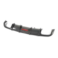 Diffuseur arrière en fibre de carbone véritable A4 B9 de haute qualité avec éclairage LED pour Audi A4 S4 B9, kit carrosserie sport à visser