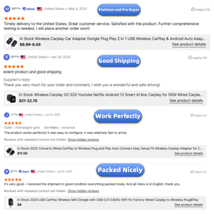 Flash Deal Mini Seamless <b>USB</b> Connector, <b>Plug</b> and Play, Wireless CarPlay Android Auto Converter - Product Image 6