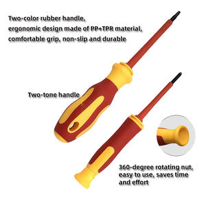 Isolierter Schraubendreher-Satz für Elektrowartung 10-teiliges Isoliertes Werkzeugset mit Steckschlüsseln und Zangen für Sicheren Elektriker-Einsatz - Product Image 3