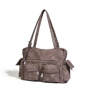 Bellmont Retro Multi-pocket Motorcycle Bag Style Simple Fashion Large Capacity Shoulder Underarm HandBag Designer Brand Bag - Product Image 1