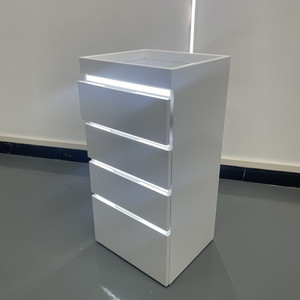 Salon vẻ đẹp giỏ lăn Xe đẩy lưu trữ Locker với ngăn kéo tiệm hớt tóc công cụ tủ thép không gỉ tóc Salon công cụ tủ - Product Image 4