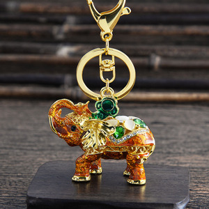 Llavero de Metal 3D Personalizado al por Mayor de Fábrica, Llavero Creativo de Aleación de Zinc con Forma de Elefante, Accesorio de Regalo para Bolsos y Coches - Product Image 3