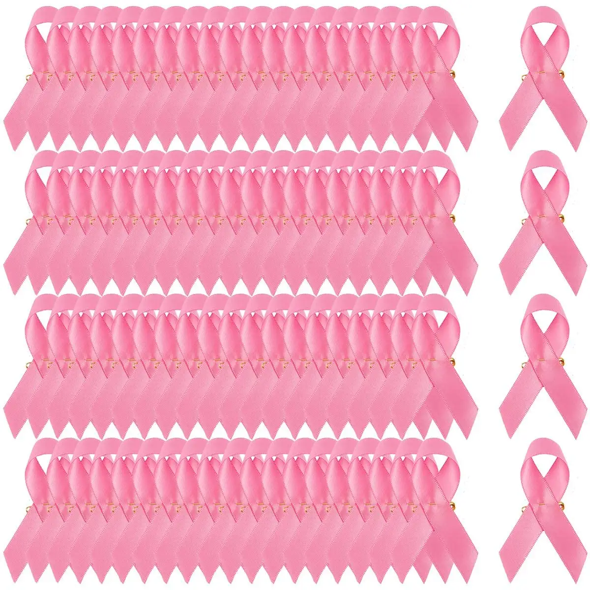 Oke Grosir Pin Pita Merah Muda Pin Pin Kerah Kesadaran Kanker Payudara Kancing Perawat untuk Kanker Payudara