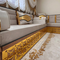 Banc en tissu Majlis arabe Jalsa pouf pour cafés écoles et meubles de maison-conception modulaire sectionnelle