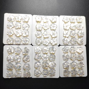 Fregona blanca de 10mm, 20mm, 28mm, 30mm, forma de flor F6, gema tallada para recuerdo - Product Image 2