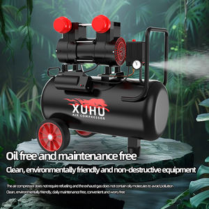 24 ליטר מדחס אוויר נייד ללא שמן 1.1kw 8bar/115psi טנק גדול דו-שלבי מנוע רעש נמוך ואוויר מקורר - Product Image 5