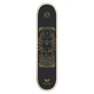 Wholesale Customize Carbon Fiber Blank Skateboard Deck 7 Layer Canadian Maple Skateboard Deck Pro Blank Deck