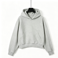 Sweat-shirt à capuche pour homme en coton brodé, uni, hiver, personnalisé, respirant, avec poche, molleton épais, streetwear