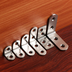 JINNATE Stainless Steel Angle Bracket 90 Degree L-Shaped Shelf Support Table Chair Connector Durable Metal Bracket - Product Image 3