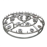 Petite fontaine d'extérieur - Fontaine musicale en métal et pierre avec jets laser pour la maison, l'hôtel, les mariages et l'aménagement paysager
