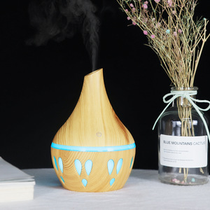 Wood Grain Aroma Diffuser 300ml USB <b>Humidifier</b> Mini Desktop For Home Less Than 10 Sqm - Product Image 2
