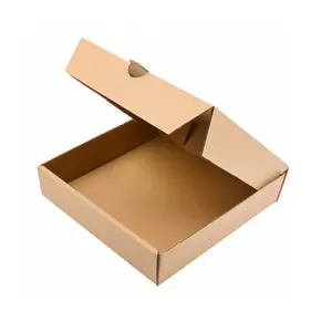 热卖各种尺寸披萨容器可定制外卖纸包装瓦楞定制披萨盒