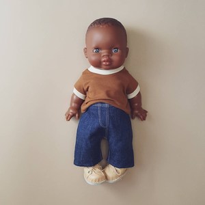 Ensemble deux pièces pour l'été, pull à manches courtes, haut et Short, tenue de poupée <span class=keywords><strong>Minikane</strong></span> - Product Image 5