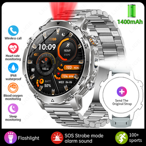 <span class=keywords><strong>Smartwatch</strong></span> Rotondo <span class=keywords><strong>in</strong></span> Metallo da 1,7 Pollici, Batteria da 1400mAh, Fitness Tracker, Cardiofrequenzimetro, SpO2, Impermeabile, per Esterni, <span class=keywords><strong>con</strong></span> Funzione di Risposta alle Chiamate - Product Image 4