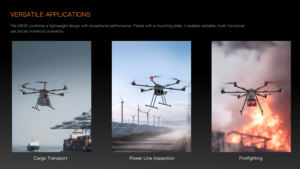 Drone de livraison professionnel avec une charge utile de 30 kg, UAV de fret VTOL étanche pour usage commercial - Product Image 5