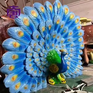 Elegant Peacock LED Motif Light with Fiberglass Resin Material for Outdoor Garden Landscape and Decorative Lighting - Product Image 5