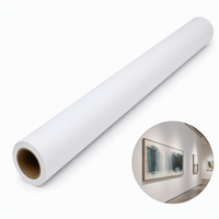 Rouleau de vinyle imprimable mat en PP adhésif pour impression d'affiches et matériaux d'art encadré, résistant à l'eau, vente en gros