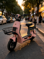 Vente directe d'usine, vélo électrique fabriqué en Chine, cadre en acier à haute teneur en carbone, batterie au plomb-acide 48V, autonomie de 55-65 km, scooter de ville pour adultes, moto