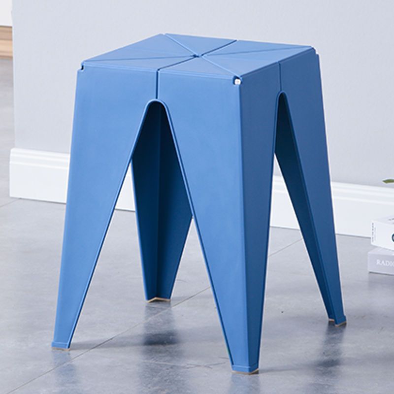 Lake Blue Rice-Character Pattern Stool [Extra Thick]