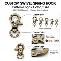 Mousquetons de luxe sécurisés pour la fabrication de colliers, bracelets, breloques, mini-mousquetons porte-clés, cadeau personnalisé avec logo