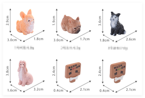 Fabricante de Miniaturas de Jardín, Figuras de Animales en Miniatura, Estatuas de Perros de Resina al por Mayor, Corgi, Border Collie, Fadou, Afghan Hound, Juguetes 3D para Niños - Product Image 2