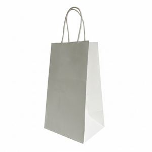 Bolsas de Papel Kraft Marrón Reciclado, Ecológicas, Asépticas, Duraderas, para Supermercado, con Impresión Personalizada al por Mayor - Product Image 3