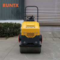 Rouleau compresseur routier à double tambour de 1,5 tonne, prix d'usine, machine de compactage municipale, rouleau compresseur routier de haute qualité