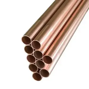 Preço de fábrica 1/2 1/4 3/8 8mm Tubo de cobre para ar condicionado Linha de produção de tubos