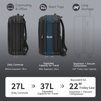 Tigernu Großhandel Multifunktionaler Langlebiger Erweiterbarer Wasserdichter Diebstahlsicherer Rucksack Flughafen-Reise-Vakuum-Kompressionsrucksack