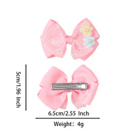 Lot de pinces à cheveux scintillantes pour enfants, avec nœuds, fleurs marguerites et perles, style japonais et coréen