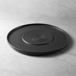 Jiujiuju Délicat Dim Sum Assiettes En Céramique Ondulation Rond Plat Plateau Pour La Restauration 11 Pouces Événements <span class=keywords><strong>Dessert</strong></span> <span class=keywords><strong>Service</strong></span> De Vaisselle - Product Image 5