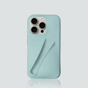 Toptan silikon ruj için kız için yeni moda tasarım dudak parlatıcısı 13 14 15 pro max için cep telefonu kılıfı dudak şekli telefon kılıfı