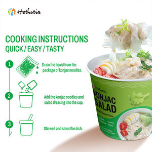 Nuovi spaghetti per insalata Konjac al sesamo Wasabi a basso contenuto calorico <span class=keywords><strong>senza</strong></span> <span class=keywords><strong>glutine</strong></span> spaghetti istantanei vegani - Product Image 4