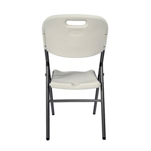Modern <b>White</b> Steel Folding Dining <b>Chair</b> Portable and Foldable for Home Furniture or Outdoor Wedding Parties-Factory Supply - Product Image 3