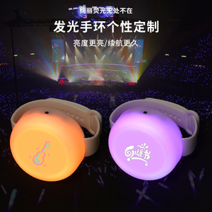 สายรัดข้อมือเรืองแสง LED เปลี่ยนสีได้ พร้อมรีโมทคอนโทรล สำหรับคอนเสิร์ต ปาร์ตี้ งานอีเว้นท์  รับทำโลโก้ตามสั่ง - Product Image 5