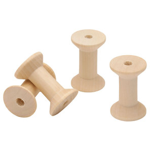 Bobinas <span class=keywords><strong>de</strong></span> Madera Natural Personalizadas para Costura, Técnica Pulida para la Gestión <span class=keywords><strong>de</strong></span> Hilos y Alambres - Product Image 5