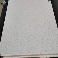 Plafonds suspendus décoratifs en fibres minérales noires, dalles de plafond 15 mm 60x60 pour la décoration