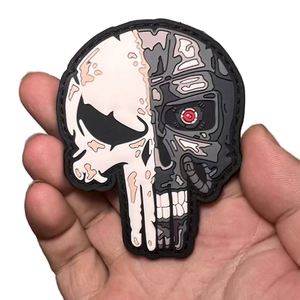 Parche de insignia Punisher nuevo, táctico para exteriores, de PVC con gancho y bucle, luminoso, DIY, para ropa, mochila, lentejuelas, lona y goma - Product Image 1